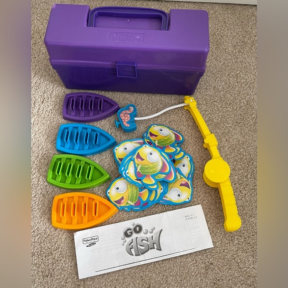 FisherPrice Toys Mattel Fisher Price Playchest Games Go Fish